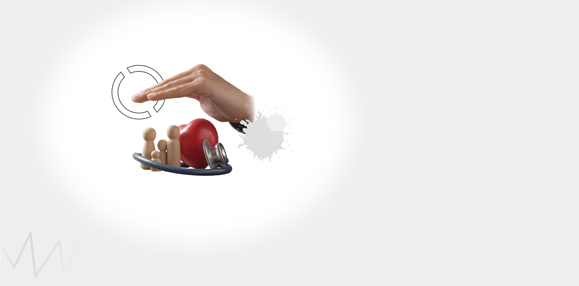 Eine Mutter hält ihre Tochter auf dem Arm